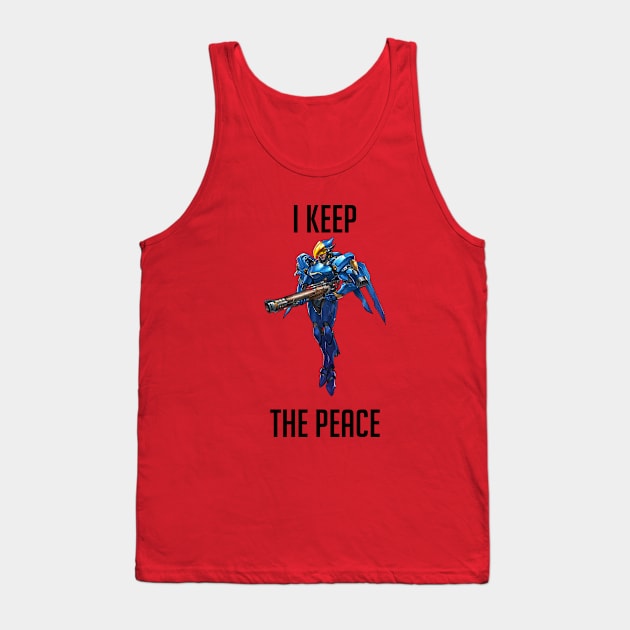 Pharah Keeps the Peace Tank Top by AliveLee